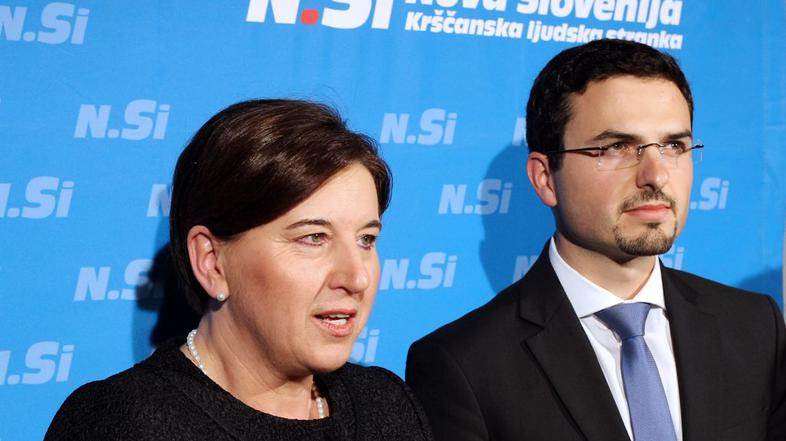 Ljudmila Novak in Matej Tonin