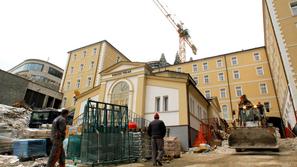 Rimske terme v teh dneh dobivajo svojo končno podobo. (Foto: Gregor Katič)