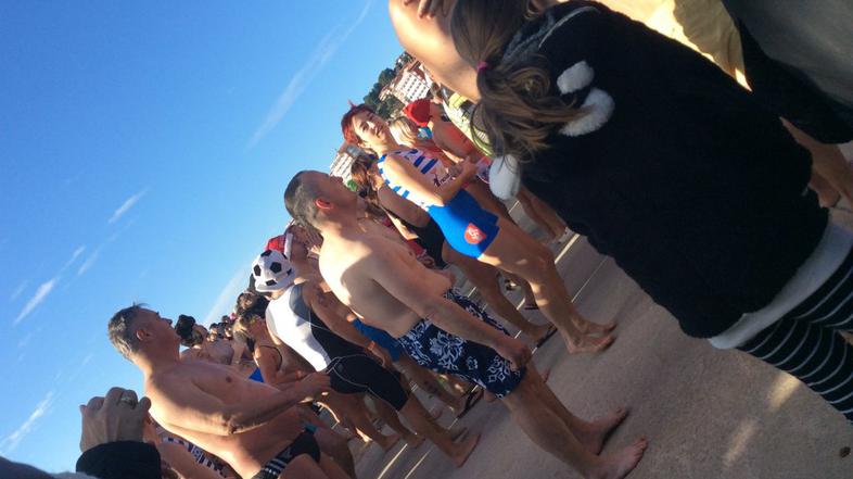 Novoletni skok v morje