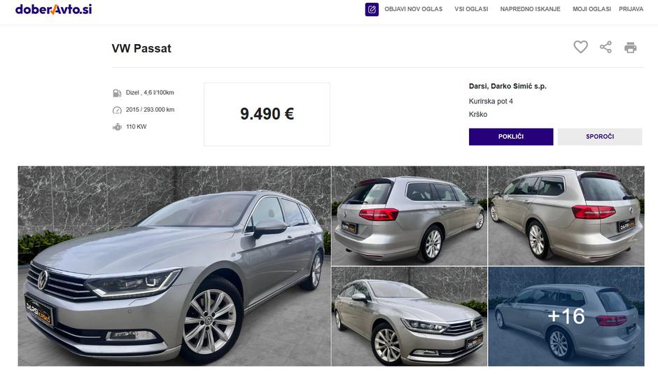 Oglasi za rabljena vozila na spletni strani DoberAvto | Avtor: Doberavto