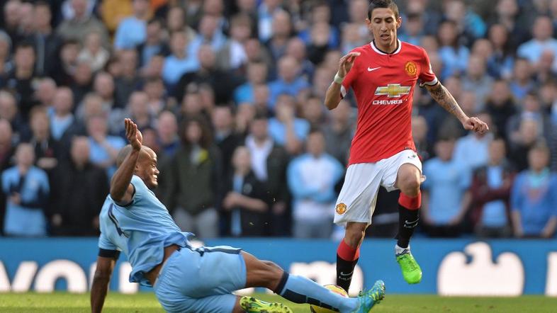 Kompany Di Maria Manchester City Manchester United 