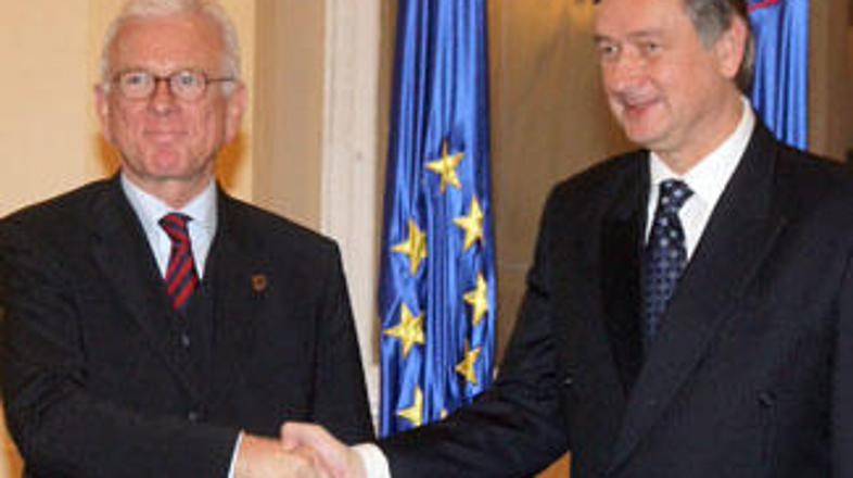 Danilo Türk in Hans-Gert Pöttering sta med drugim govorila še o dejavnostih EP i