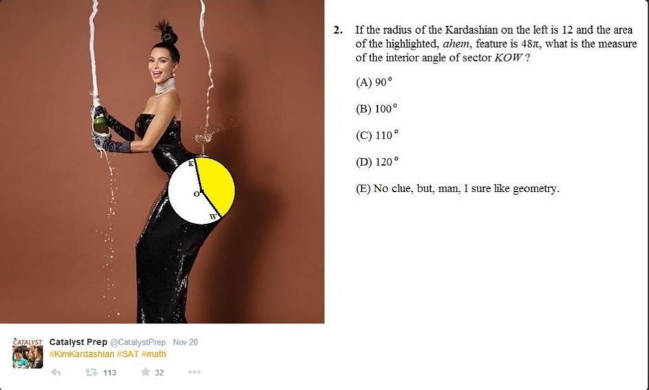 Kim Kardashian, matematika