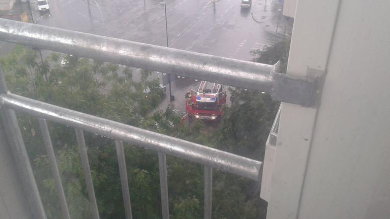 Manjši požar na Celovški