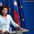 Slovenija 26.09.2013 predsednica slovenske vlade Alenka Bratusek daje izjavo za 