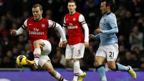 Wilshere SIlva Arsenal Manchester City Premier League Anglija liga prvenstvo