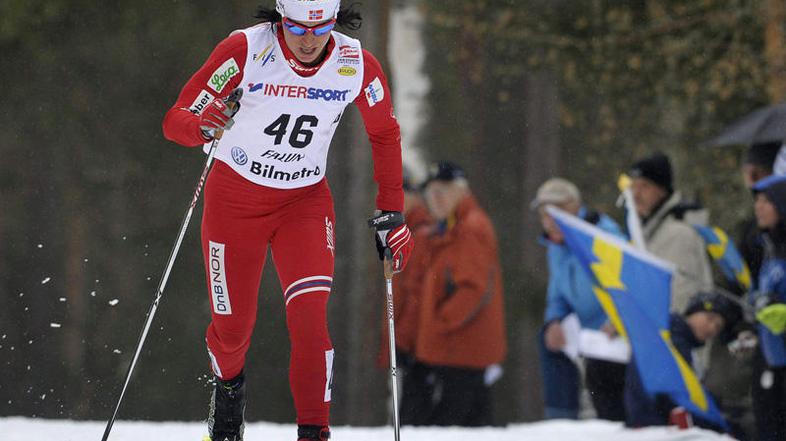 Marit Björgen ima proti koncu sezone še vedno ogromno energije. (Foto: Reuters)