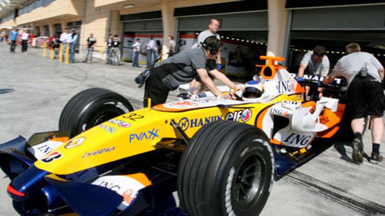 Nelson Piquet mlajši na testiranjih pred sezono 2008