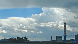 Vreme pred nevihto v Ljubljani