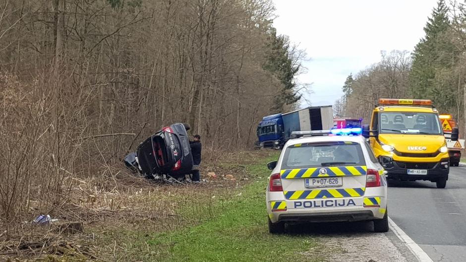 Prometna nesreča med Slovensko Bistrico in Ptujem | Avtor: Jure Banfi, mariborinfo.com