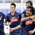 Nogometaši Napolija so slavili v Rimu.