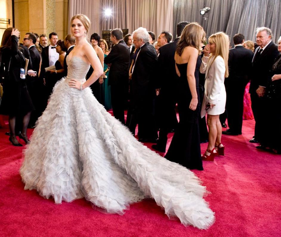 Amy Adams, obleka Oscar de la Renta