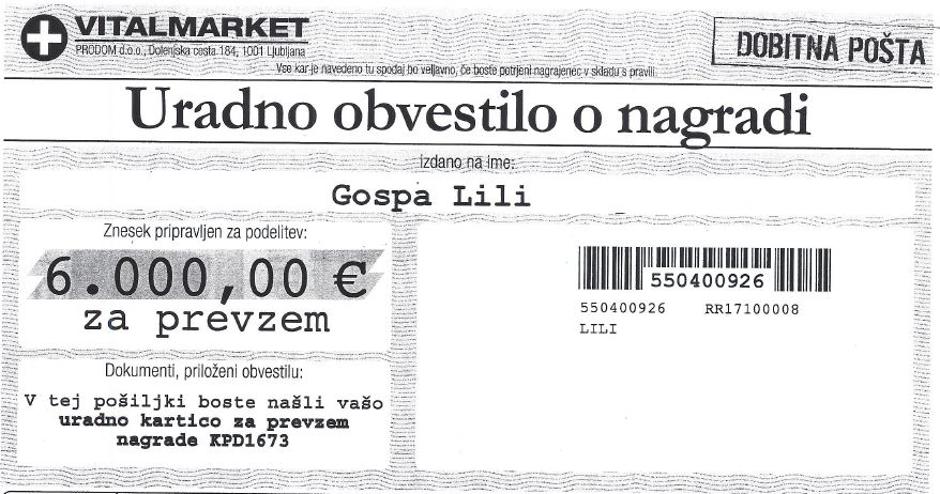 Direktna pošta podjetja Prodom | Avtor: zurnal24.si