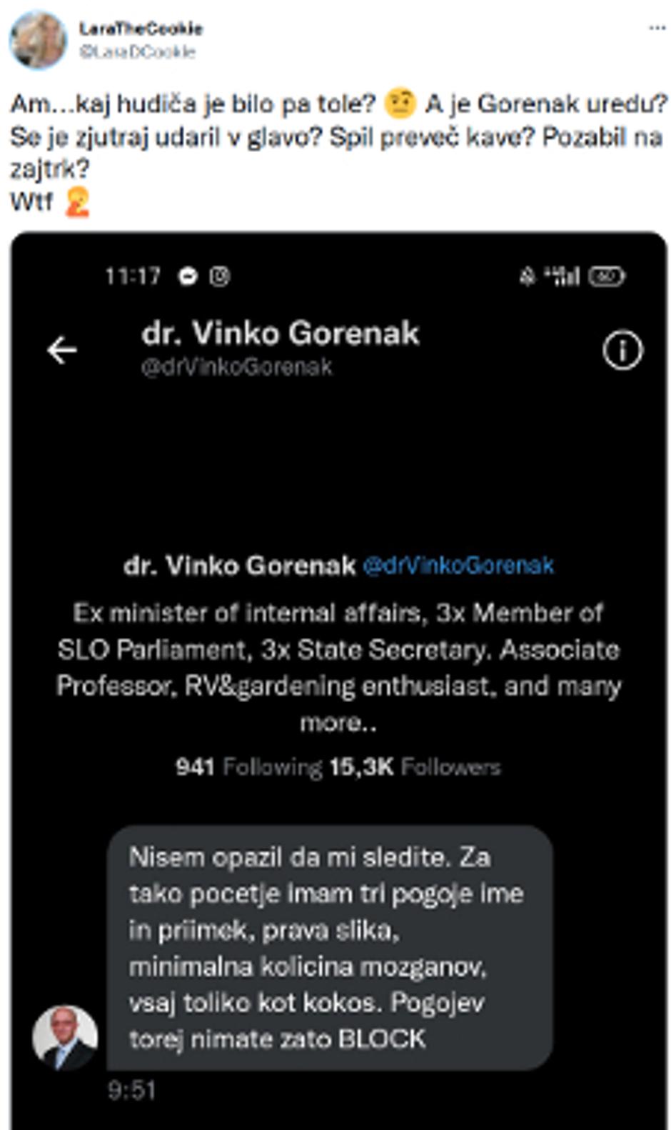 Lara Goršek Kos | Avtor: twiitter/X