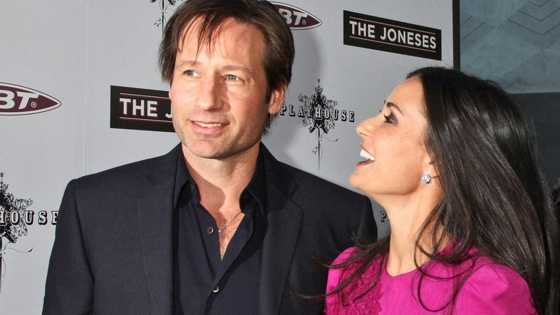 David Duchovny in Demi Moore. (Foto: EPA)