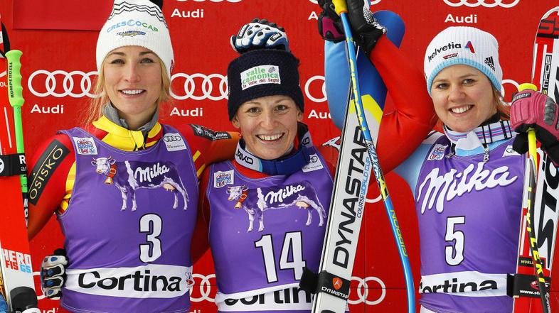 Elena Fanchini Rebensburg Yurkiw Cortina smuk