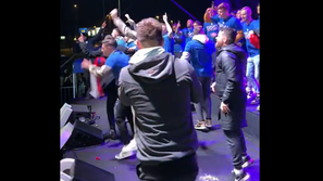 Zabava po tekmi s Kazahstanom, slovenska nogometna reprezentanca