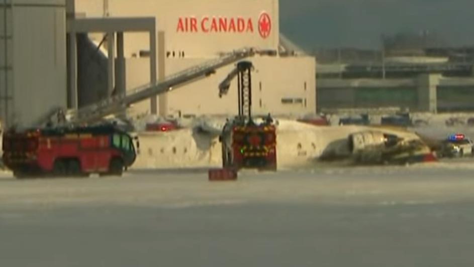 letalo delta airlines nesreča pri pristanku Toronto