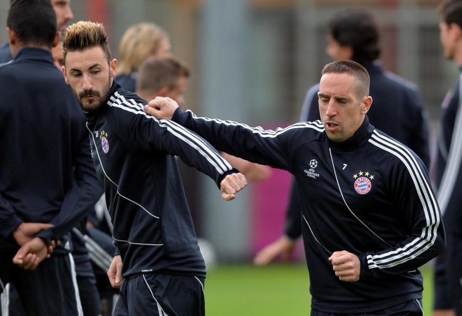 Ribery Contento Bayern München Barcelona Liga prvakov polfinale trening