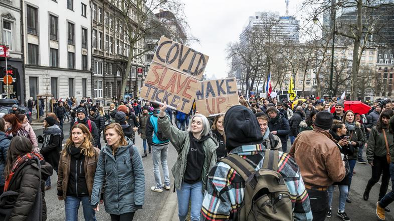 Protesti v Bruslju