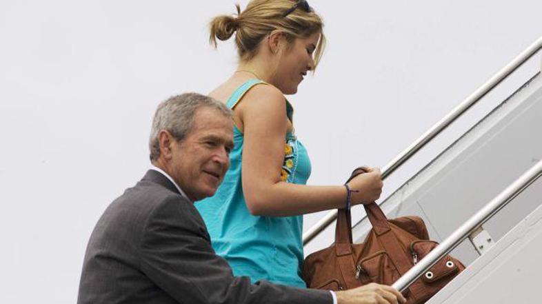 Oče in hči, George in Jenna Bush