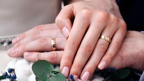 poročna prstana, poroka
