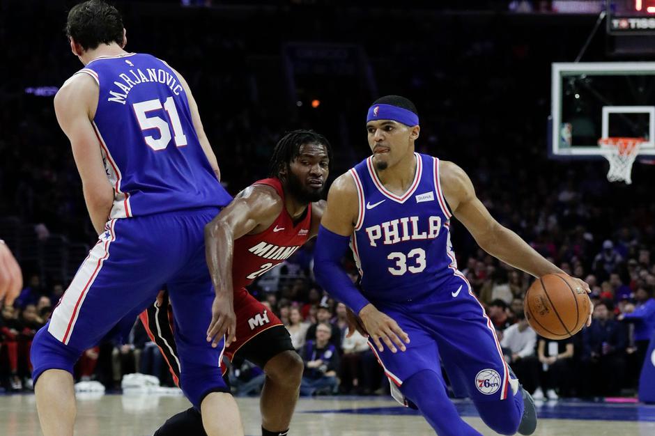 Boban Marjanović in Tobias Harris | Avtor: Profimedia