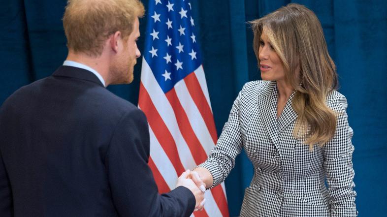 Melania Trump, princ Harry