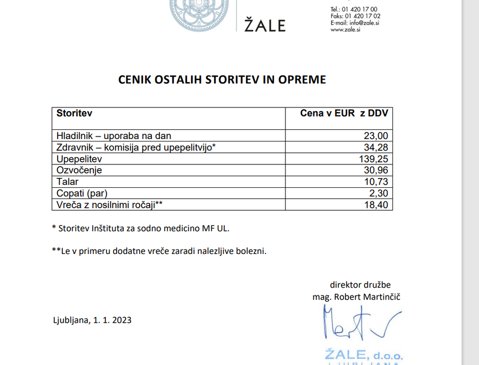 ostale storitve pri pogrebu | Avtor: Žale d.o.o.