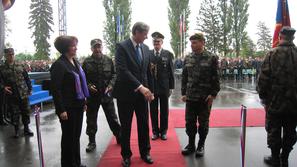 Vrhovni poveljnik obrambnih sil Danilo Türk ob 20. obletnici  slovenske vojske n