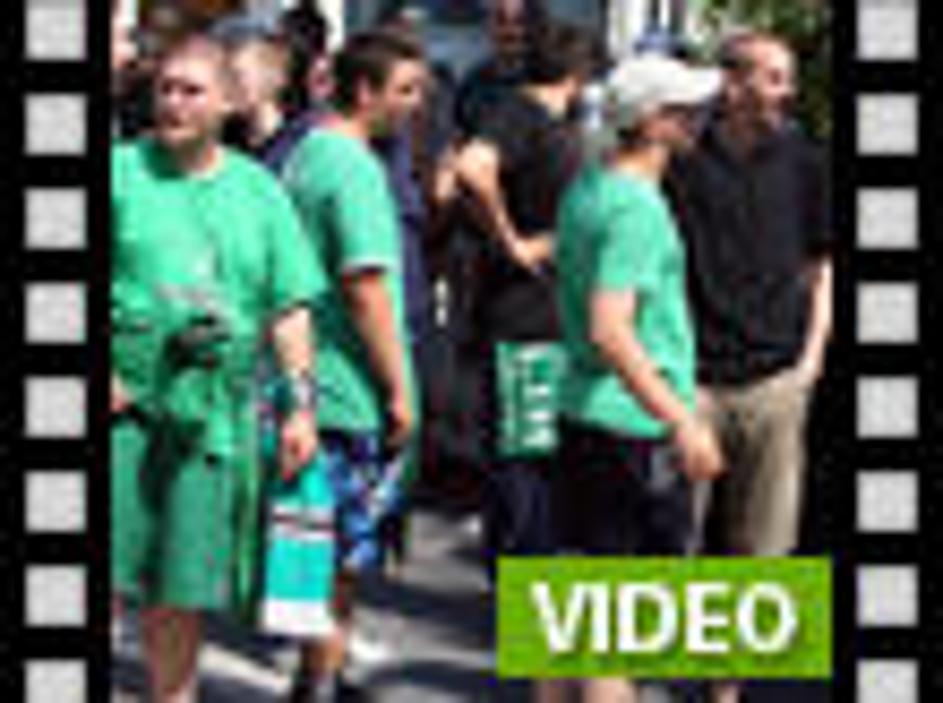 Green Dragonsi so v soboto zavzeli Prešrnov trg.