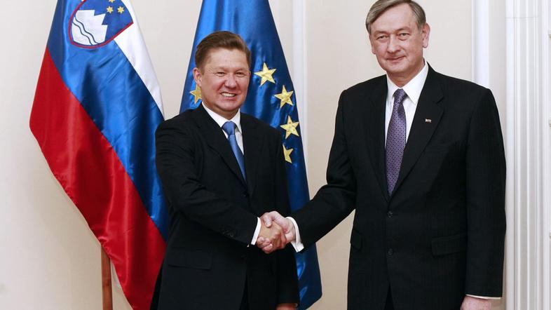 Aleksej Miller in Danilo Türk