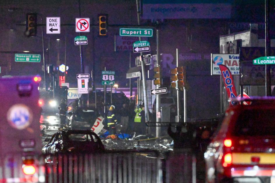 Philadelphia Learjet strmoglavljenje letalo