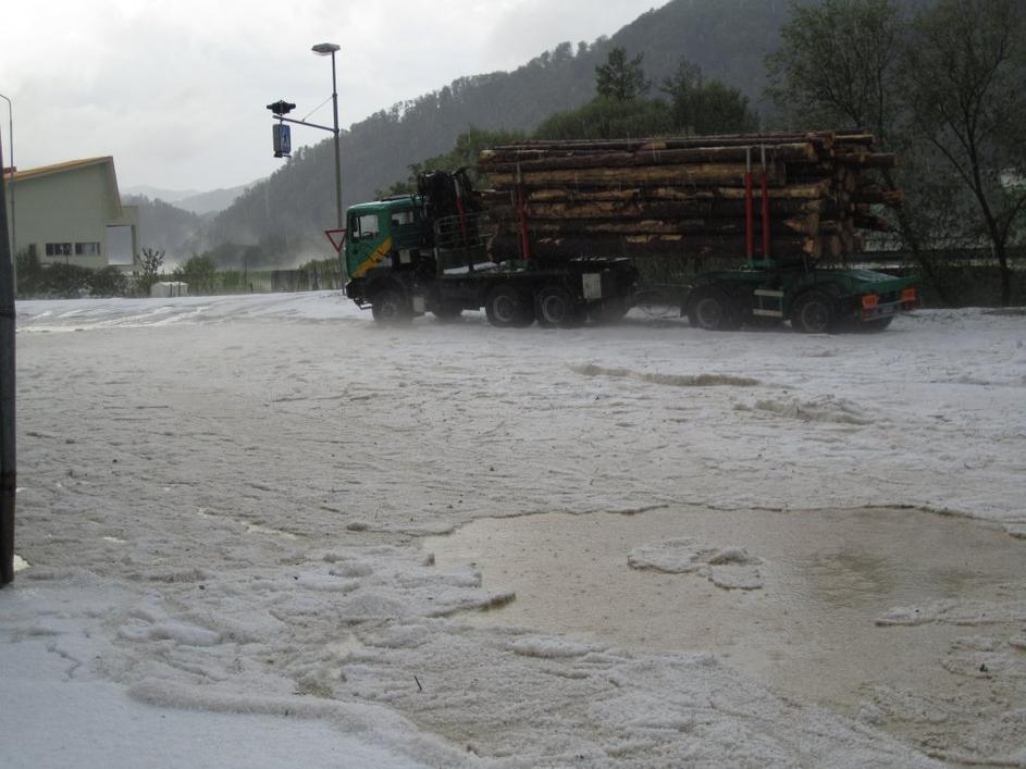 Toča v Bistrici ob Sotli