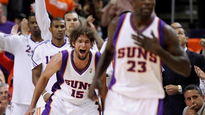 NBA finale Zahod tretja tekma Suns Lakers Lopez