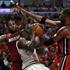 Luol Deng, LeBron James in Chris Bosh