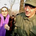 Goran Ivanišević (D) in njegova punca Tanja Dragović 15. decembra 2001, potem ko
