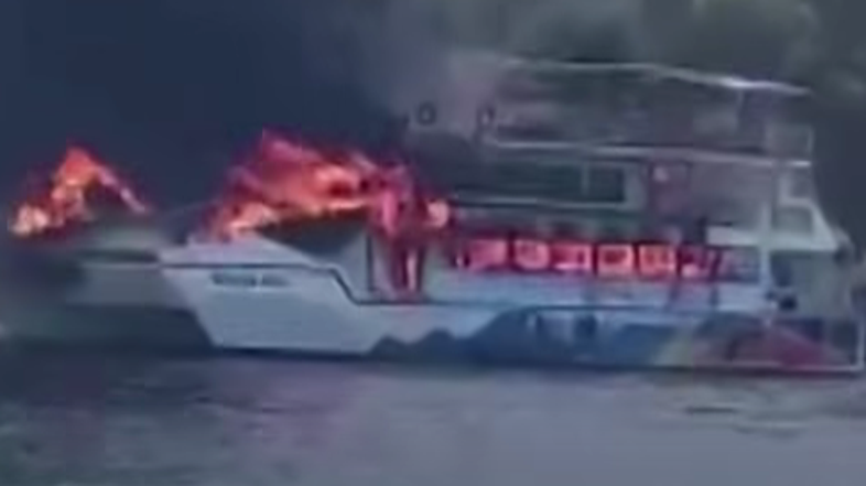Požar na ladji v Turčiji