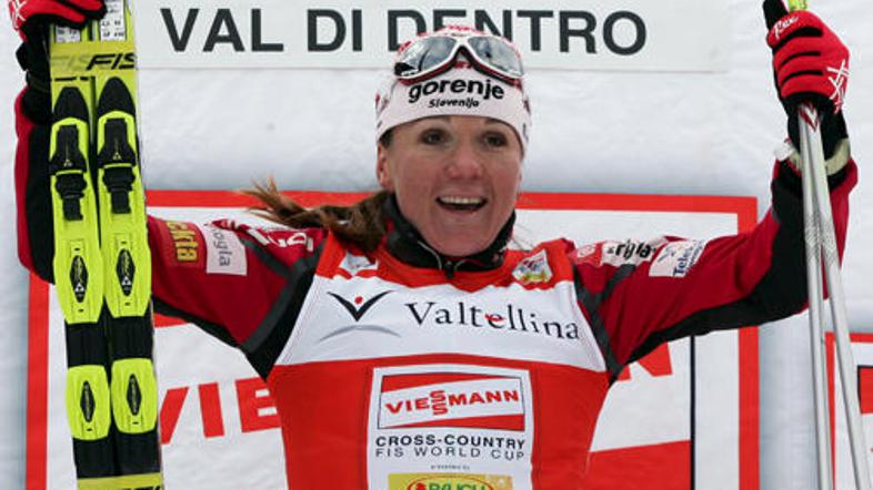 Petra je zmago dosegla v težkih pogojih.