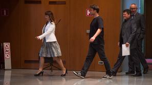 Violeta Tomič, Miha Kordiš in Franc Trček na prvi seji 8. Državni zbor Republike Slovenije