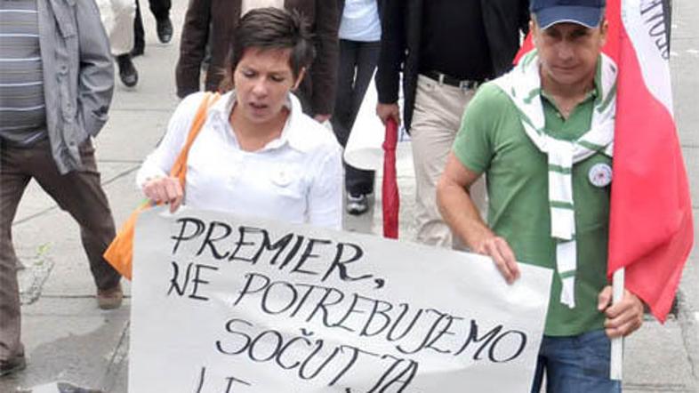 Delavci Mure so v Ljubljani kar dvakrat imeli množične proteste.