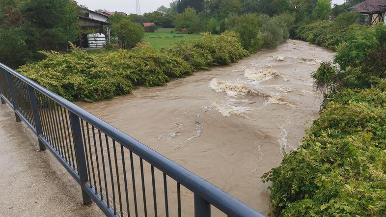 Narasla reka Mali graben na Vrhovcih