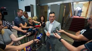 Marjan Šarec po sestanku predsednikov strank LMŠ, SD, SMC, SAB in DeSUS