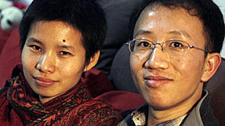 Hu Jia s svojo ženo, ko je bil še na prostosti