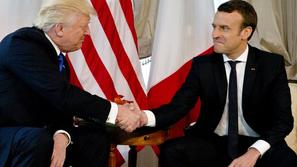 Macron in Trump