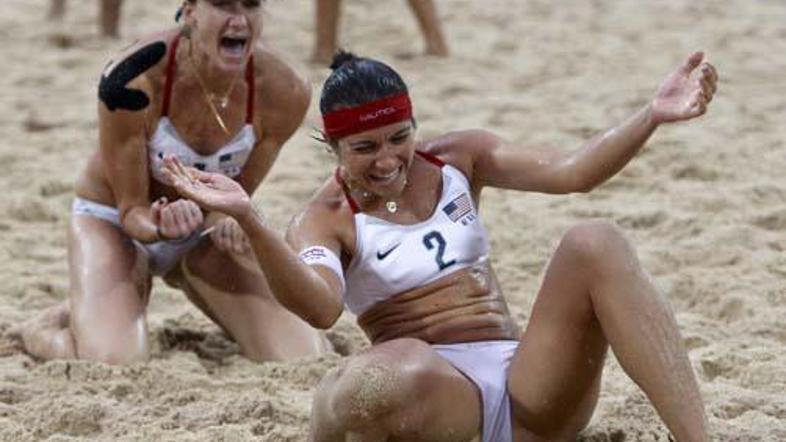 Zlati odbojkarici Misty May - Treanor in Kerri Walsh.