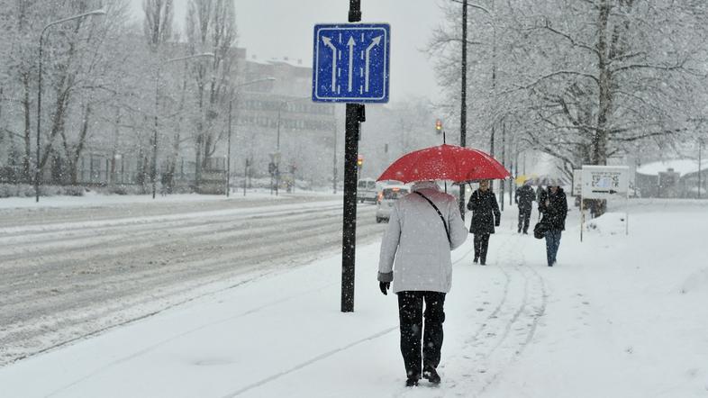 slovenija 06.02.13, sneg, snezenje, padavine, vreme, promet, foto: Anze Petkovse