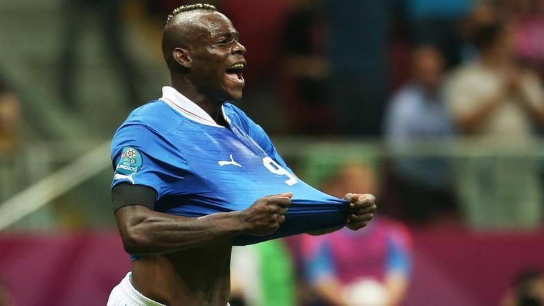 Balotelli Nemčija Italija polfinale Varšava Euro 2012