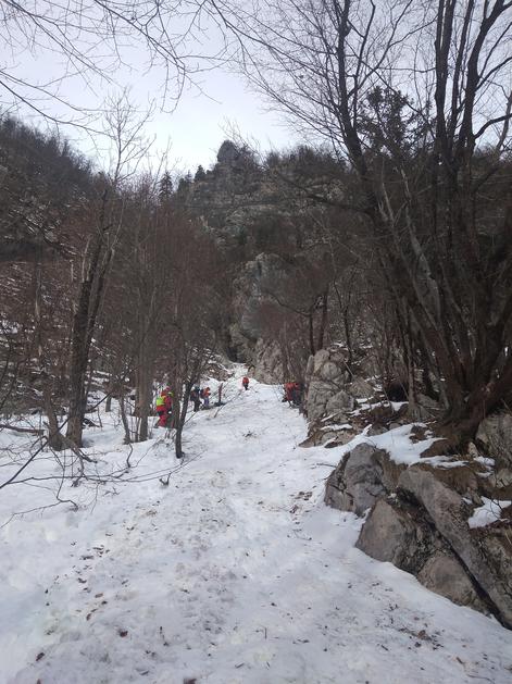 Reševanje pod Komno