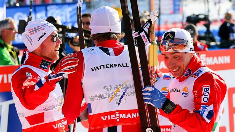 nordijsko sp moške štafete norveškapetter northug 